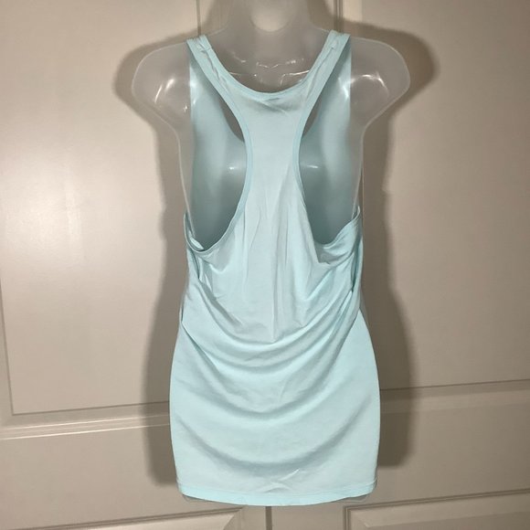 Tech Styles Sportswear Tank Top Women's Size Large Cotton Blend Racer Back Mint - Picture 2 of 7